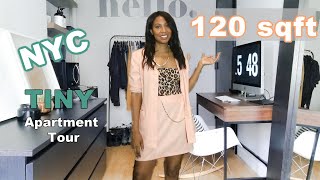 120sqft Tiny  Micro NYC Apartment Tour Manhattan Studio in New York Knowing Home wNyasia Ep 2 [upl. by Quarta]