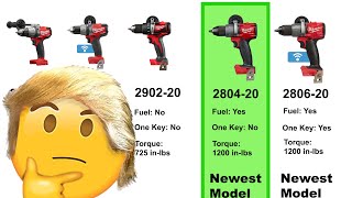 Milwaukee Hammer Drill COMPARISON CHART  Which is best [upl. by Davide704]