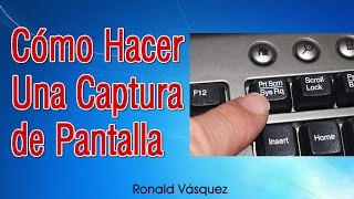 Como hacer una Captura de Pantalla en PC o Laptop [upl. by Mauldon323]