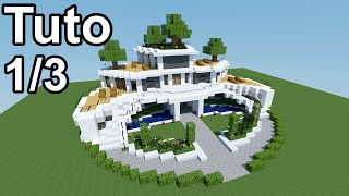 Minecraft tutoriel  Maison moderne  13 [upl. by Nyla490]