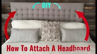 EASY WAY TO SECURE DIY HEADBOARDS [upl. by Leraj93]