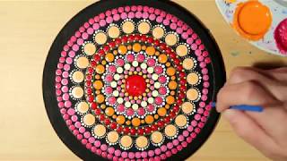 How To Paint Dot Mandalas Beginners Full Step by Step Tutorial 62 RINGS  Lydia May [upl. by Blockus]