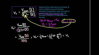 MichaelisMenten Equation Example 2 [upl. by Eldrida158]