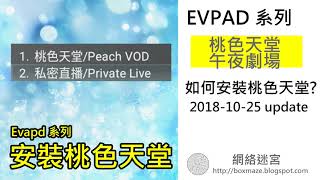 181025EVPAD 如何安裝午夜劇場 桃色天堂 [upl. by Sonny]