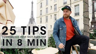 25 Essential Paris Tips in 8 Minutes [upl. by Nwad]