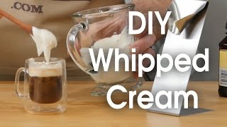 DIY whipped cream in 60 seconds [upl. by Cohe]