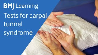 Tests for carpal tunnel syndrome  BMJ Learning [upl. by Rosanna]