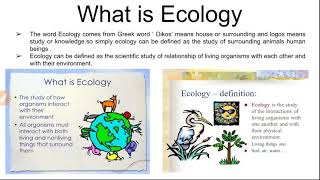 What is ecology and ecosystem classification of ecosystem [upl. by Joanne865]