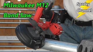 Milwaukee New M12 Band Saw 252921XC Review and Demonstration [upl. by Ludovico]