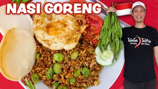 Indonesian Street Food 🇮🇩 NASI GORENG RECIPE  Fried Rice  Street Food at Home Ep 3 [upl. by Enilatan832]