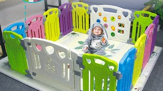 How to assemble baby playpen  infant play mat  Kids activity centre  Gupamiga play yard set up [upl. by Eitten83]