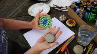 How to paint rock mandalas [upl. by Gascony]