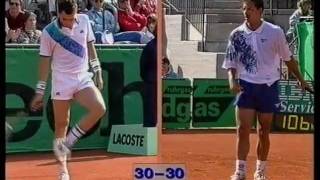 Hamburg 1994 1R Braasch vs Lendl [upl. by Idac]