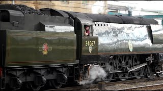 34067 Tangmere on the Winter Cumbrian Mountain Express at Carlisle 22 02 25  and I Get Forgetful [upl. by Trumaine]