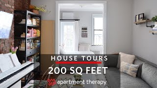 A 200SquareFoot Studio  House Tours  Apartment Therapy [upl. by Inor]