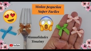 2 MANERAS SUPER 😲 FACILES DE HACER 🎀 MOÑOS PEQUEÑOS PERFECTOS 🎀 [upl. by Tterrej180]