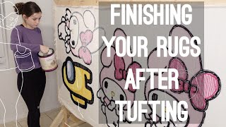 Finishing Your Rugs After Tufting Starter Guide [upl. by Althee]