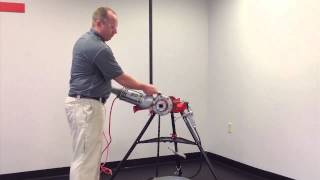 How To Use the RIDGID® 700 HandHeld Power Drive [upl. by Hiamerej]