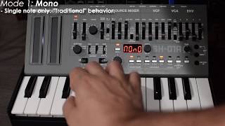 Roland SH01A Boutique Synthesizer QUICK DEMO [upl. by Aissila]