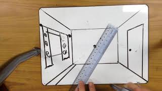 How To Draw A 3D Room Revised Beginner Video [upl. by Alled]