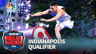 Zach Gowen at the Indianapolis Qualifier  American Ninja Warrior 2016 [upl. by Rockie358]