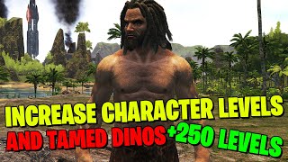 HOW TO INCREASE CHARACTER AND DINO LEVEL CAP IN ARK SURVIVAL [upl. by Zitvaa225]