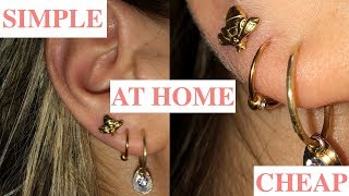 How To Pierce Your Ears At Home  Like A Pro [upl. by Quentin]