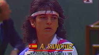 Arantxa SanchezVicario vs Mary Joe Fernandez 1989 RG Highlights [upl. by Bara]