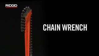 How To Use RIDGID® Chain Wrenches [upl. by Akemyt469]