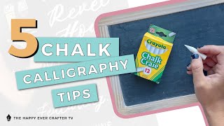 5 NeedToKnow Chalk Calligraphy Tips [upl. by Adnuhsat]