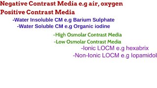 2 Contrast Media1 RADIOGRAPHIC TECHNIQUE [upl. by Estelle]