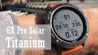 MADRUN Garmin Fenix 6X Pro Solar Edition Titanium Review [upl. by Anatol]