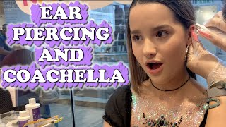 Ear Piercing and Coachella WK 434 Bratayley [upl. by Ahsiema]