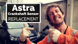 Astra Crank Sensor Replacement Easy DIY Tutorial [upl. by Llertnad]