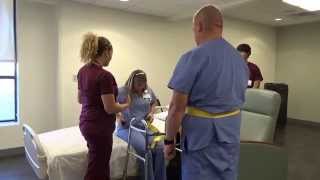 Physical Therapy Transfer Training  How To Transfer From Wheelchair To Bed [upl. by Allmon]