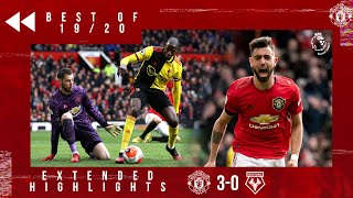 Best of 1920  Manchester United 30 Watford  Bruno Fernandes first goal [upl. by Lewse]