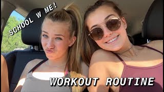 school vlog and workout w me [upl. by Artinak]