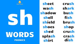 English Phonics  sh Words with Example Sentences [upl. by Nerrual829]