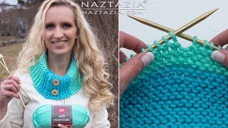 HOW to KNIT  KNITTING for BEGINNERS by Naztazia [upl. by Ellimac605]