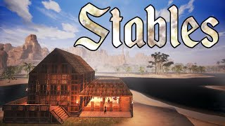 Conan Exiles Stables Build Guide Riders of Hyboria DLC [upl. by Zacharia446]