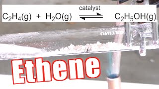 How to Make Ethene Ethylene  Catalytic Dehydration of Ethanol [upl. by Yllac]