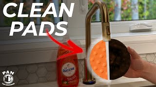 HOW TO CLEAN POLISHING PADS QUICK amp EASY [upl. by Ellett]