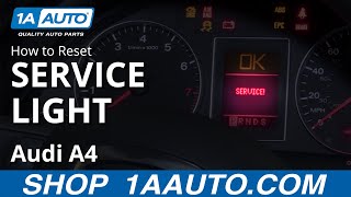 How to Reset Service Light 0409 Audi A4 [upl. by Cassady]