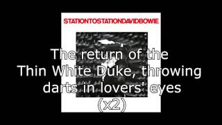 Station to Station  David Bowie  Lyrics [upl. by Inod]