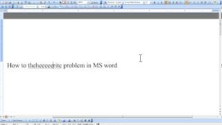 How to fix overwrite problem in Microsoft word [upl. by Acissj390]