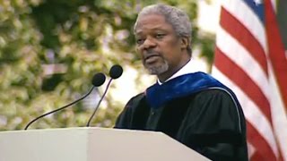 SecretaryGeneral Kofi Atta Annan—1997 MIT Commencement Address [upl. by Omora]