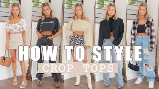 HOW TO STYLE CROP TOPS  SKIRTS JEANS LOUNGEWEAR [upl. by Inneg]