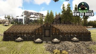 Ark Large Dino Barn  How To Build [upl. by Arimahs]