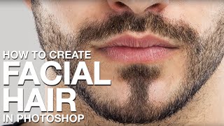 How to Create Facial Hair in Photoshop [upl. by Ardra]