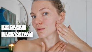 Lymphatic Drainage Face Lifting Massage [upl. by Ordnassela875]